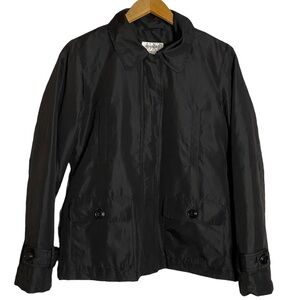 Easy Spirit Black Long Sleeve Collared Jacket Small